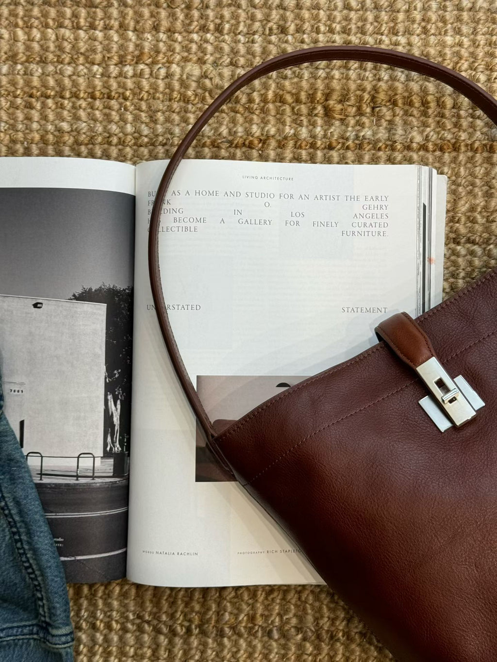 Handmade Full-Grain Leather Bag | Vintage Tote & Shoulder Bag