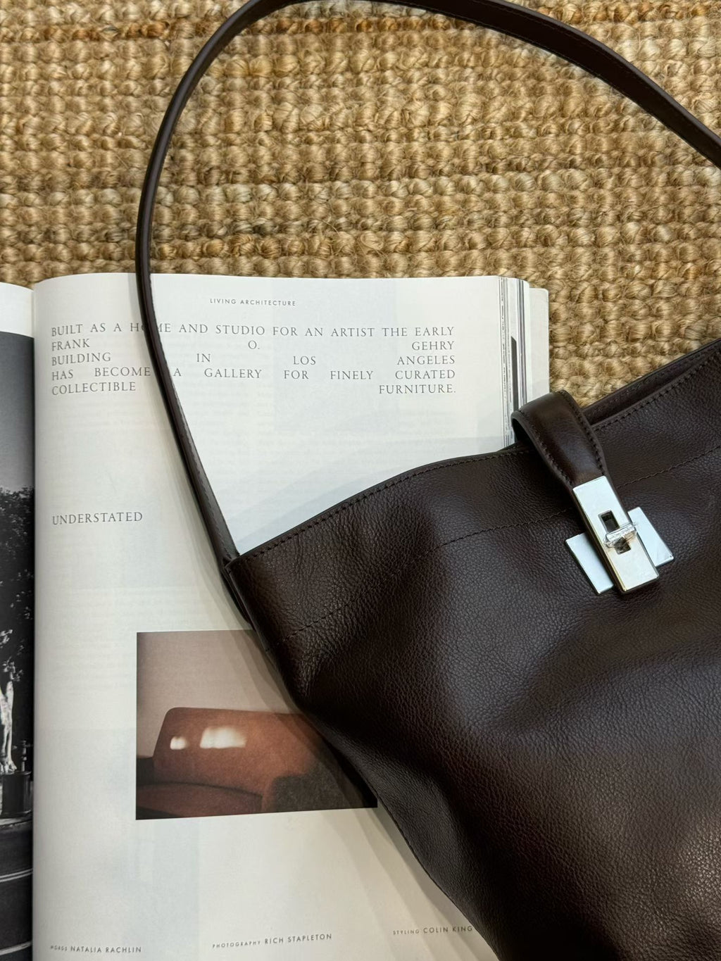 Handmade Full-Grain Leather Bag | Vintage Tote & Shoulder Bag